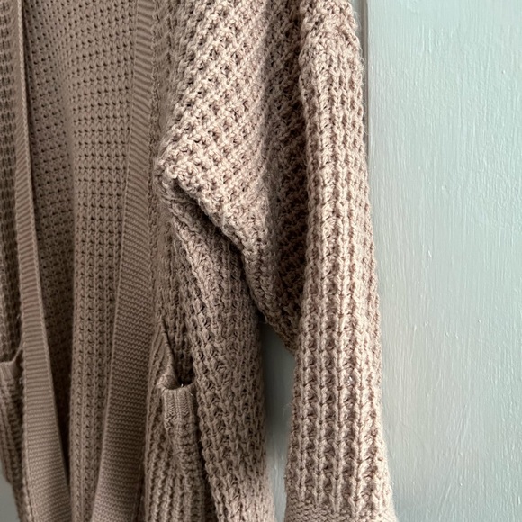 Yibok Long Cardigan w/ Pockets Dusty Mauve L - Picture 7 of 7